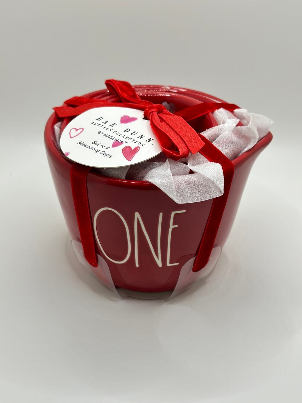 Rae Dunn Valentine’s Day RED Measuring Cups